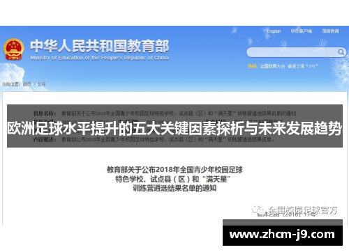 欧洲足球水平提升的五大关键因素探析与未来发展趋势